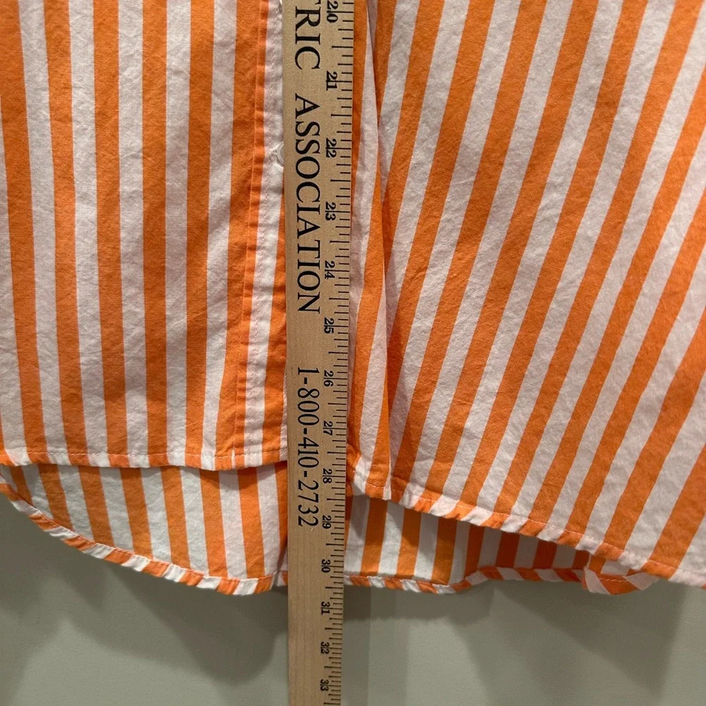 MAYE 100% Cotton Striped Button Down Shirt Business Casual Sz XL - Picture 7 of 12